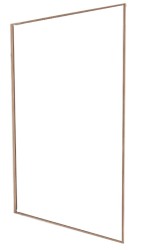 MEXEN - KIOTO rám skla kartáčovaná měď 10mm (800-04-65-X)