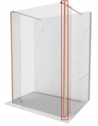 MEXEN - KIOTO spojovací profil WALK-IN pro přídavné stěny 8mm  měď kartáčovaná (800-05-65)