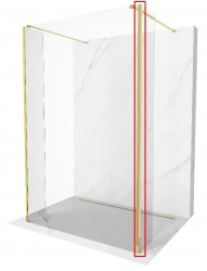 MEXEN - KIOTO spojovací profil WALK-IN pro přídavné stěny 8mm růžové zlato (800-05-60)