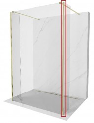 MEXEN - KIOTO spojovací profil WALK-IN pro přídavné stěny 8mm zlatá (800-05-50)