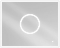 MEXEN - Koga zrcadlo s osvětlením 100 x 80 cm, LED 600 (9821-100-080-611-00)