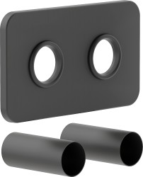 MEXEN - Krycí rozeta pro připojení radiátoru, antracit (W910-000-66)