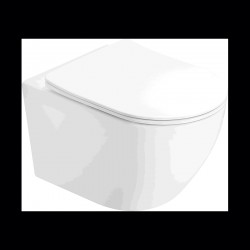 MEXEN - Lena mísa wc Rimless včetně sedátka s slow slim, duroplast, bílá lesk (3022L4000)