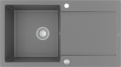 MEXEN - Leo granitový dřez s odkapávačem 900x500 mm, šedá (6501901010-71)