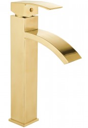 MEXEN - Libra umyvadlová baterie vysoká, zlatá (745110-50)