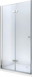 MEXEN - LIMA skládací dveře 85x190 cm 6mm, chrom, transparent se stěnovým profilem (856-085-000-01-00)