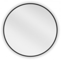 MEXEN - Loft zrcadlo 30 cm, černý rám (9850-030-030-000-70)