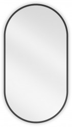 MEXEN - Loft zrcadlo 75 x 40 cm, černý rám (9851-075-040-000-70)