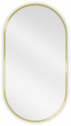 MEXEN - Loft zrcadlo 75 x 40 cm, zlatý rám (9851-075-040-000-50)