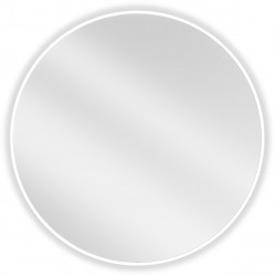 MEXEN - Loft zrcadlo 80 cm, bílý rám (9850-080-080-000-20)