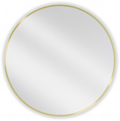 MEXEN - Loft zrcadlo 80 cm, zlatý rám (9850-080-080-000-50)