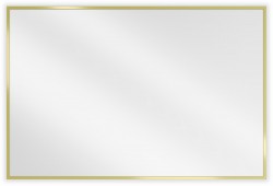 MEXEN - Loft zrcadlo 90 x 60 cm, zlatý rám (9852-090-060-000-50)