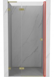 MEXEN - LUNAR hliníkový profil s magnetickým těsněním 1 ks, zlatá kartáčovaná (830-01-55)