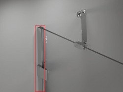 MEXEN - LUNAR nástěnný profil chrom (897-00-01)