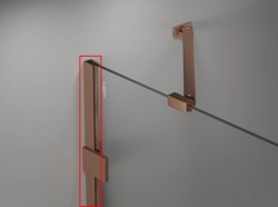 MEXEN - LUNAR nástěnný profil měď kartáčovaná (897-00-65)