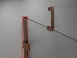 MEXEN - LUNAR nástěnný profil růžové zlato (897-00-60)