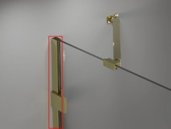 MEXEN - LUNAR nástěnný profil zlatá (897-00-50)