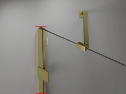 MEXEN - LUNAR nástěnný profil zlatá kartáčovaná (897-00-55)