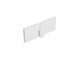 MEXEN - LUNAR panty pro pětiúhlou zástěnu 2 ks pravé bílá (830-07-20-P)