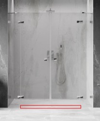 MEXEN - LUNAR prahová lišta rovná 200 cm chrom (830-03-01)