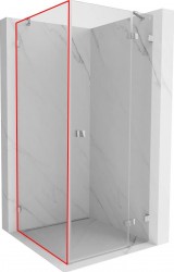 MEXEN - LUNAR walk-in 90x200 cm 8mm transparent levá (830-090-000-00-00-L)