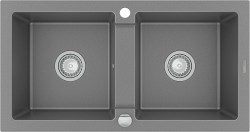 MEXEN - Mario granitový dřez dvě buňky 820x436 mm, šedá (6504822000-71)