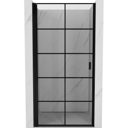 MEXEN - MIST dveřní část (1d) 80x200 cm 6mm černá, dekor, levé (8A2-080-000-70-77-L)