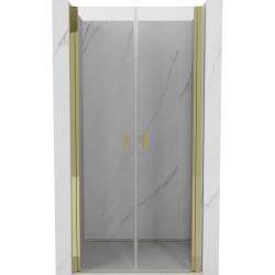 MEXEN - MIST dveřní část (d+d) 85x200 cm 6mm zlatá, čirá (8A7-085-000-50-00)
