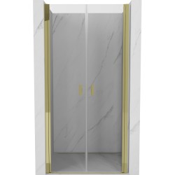 MEXEN - MIST dveřní část (d+d) 95x200 cm 6mm zlatá, čirá (8A7-095-000-50-00)