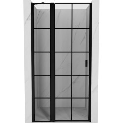 MEXEN - Mist sprchové dveře křídlové levé 75, černá dekor, černá (8A4-075-000-70-77-L)