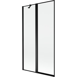 MEXEN - MIST vanová zástěna 100x150 cm 6mm f+s, černá, okraj, levá (8A9-100-011-70-70-L)