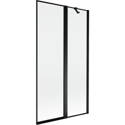 MEXEN - MIST vanová zástěna 100x150 cm 6mm f+s, černá, okraj, pravá (8A9-100-011-70-70-P)