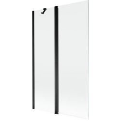 MEXEN - MIST vanová zástěna 110x150 cm 6mm f+s, černá, čirá (8A9-110-011-70-00)