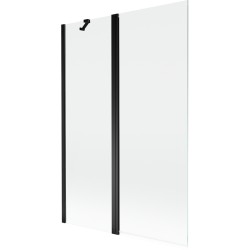MEXEN - MIST vanová zástěna 120x150 cm 6mm f+s, černá, čirá (8A9-120-011-70-00)