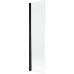 MEXEN - MIST vanová zástěna 50x150 cm 6mm 1-s, černá, čirá (8A9-050-001-70-00)
