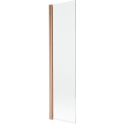MEXEN - MIST vanová zástěna 50x150 cm 6mm 1-s, měď kartáčovaná, čirá (8A9-050-001-65-00)