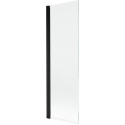 MEXEN - MIST vanová zástěna 60x150 cm 6mm 1-s, černá, čirá (8A9-060-001-70-00)