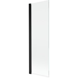 MEXEN - MIST vanová zástěna 60x150 cm 6mm 1-s, černá, čirá (8A9-060-001-70-00)