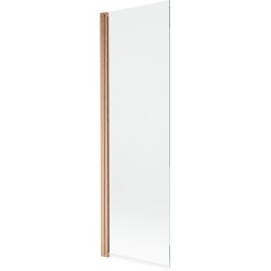 MEXEN - MIST vanová zástěna 60x150 cm 6mm 1-s, měď kartáčovaná, čirá (8A9-060-001-65-00)