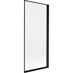 MEXEN - MIST vanová zástěna 80x150 cm 6mm 1-s, černá, okraj, pravá (8A9-080-001-70-70-P)