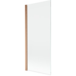 MEXEN - MIST vanová zástěna 80x150 cm 6mm 1-s, měď kartáčovaná, čirá (8A9-080-001-65-00)