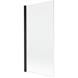 MEXEN - MIST vanová zástěna 90x150 cm 6mm 1-s, černá, čirá (8A9-090-001-70-00)