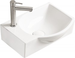 MEXEN - Mista umyvadlo na desku pravé 40 x 28, bílá (22174000R)