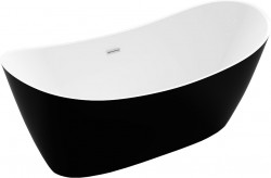 MEXEN - Montana Volně stojící vana 170 x 80 cm bílo/černá bez krytky přepadu a zátky (52011708075-SS)