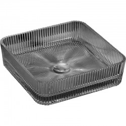 MEXEN - Nira skleněné umyvadlo na desku 39 x 39, černá (24203970)