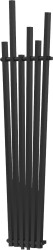 MEXEN - Omaha otopný žebřík/radiátor 1800 x 420 mm, 655 W, černý (W208-1800-420-00-70)