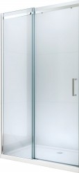 MEXEN - Omega posuvné sprchové dveře 150 cm, sklo transparent, chrom se sadou pro niku (825-150-000-01-00)