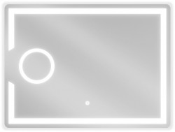 MEXEN - Onyx zrcadlo s osvětlením s kosmetickým zrcátkem 80 x 60 cm, LED 600 (9813-080-060-611-00)