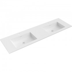 MEXEN - Otis dvojumyvadlo zapuštěné do desky 161 x 46,5, bílá mat (25181601D)