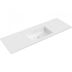 MEXEN - Otis umyvadlo zapuštěné do desky 141 x 46,5, bílá lesk (25181400)